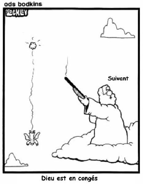 Dieu est en conges-humourenvrac